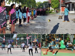 Gebyar HUT SMPN 3 Ponorogo Pembukaan Futsal Oleh Kepala Sekolah