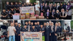 Berkah Ramadhan SMPN 1 Mlarak Berbagi 450 Takjil Gratis