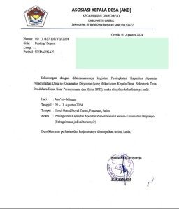 Para Kepala Desa di Driyorejo Bikin Acara di Tretes, Kabupaten Pasuruan