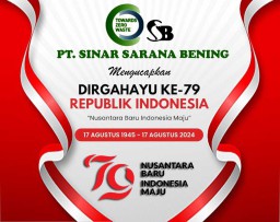 Direksi dan Staf PT Sinar Sarana Bening Ucapkan Selamat HUT Kemerdekaan RI ke 79