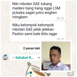 Cuitan Provokatif Tersebar di Group WAG. PUSAKA Menilai Si Pembuat Cuitan "Isi Otaknya Minim"