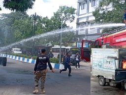 Pulang Nganter Barang Mobil Box Terbakar Hebat