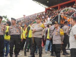 Persekabpas Vs Tornado FC. Kapolres Pasuruan Fokus Pengamanan Penonton