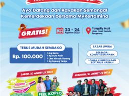 Pertamina Patra Niaga Gelar “MyPertamina Pasar Rakyat 2025”, Semarakkan HUT RI di Tangcity Mall