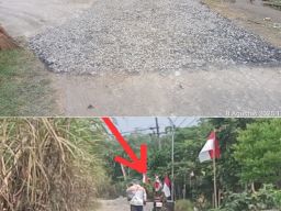 Pekerjaan Lapen Dinas PUPR Jombang Diduga Langgar KIP, Gunakan Baby Roller