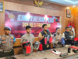 Polisi Ringkus Pelaku Pelemparan Bom Molotov di Pos Lantas Pandan. Terinspirasi Kericuhan di Jakarta
