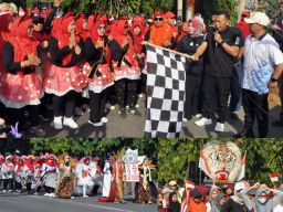 Kelurahan Keniten Menyala, Ribuan Warga Antusias Ikuti Jalan Sehat HUT RI ke-80