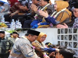 Peletakan Baru Pertama Pembangunan Gedung SD Ar-Rahman Green School di Resmikan Bupati Jombang