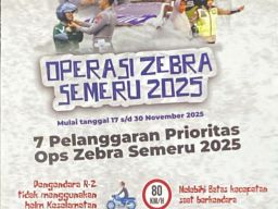 Operasi Zebra 2025 Digelar Mulai Hari Ini 17 November