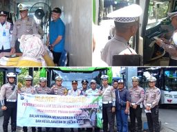 Polres Ponorogo Gelar Ramp Check di Terminal Seloaji untuk Tekan Laka Lantas