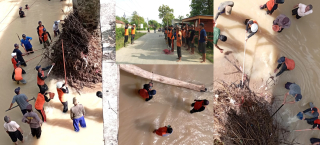 Antisipasi Banjir Destana Kalimalang Lakukan Bersih-Bersih Jembatan Sungai Gilangsari