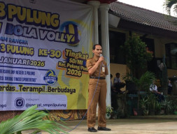 HUT SMPN 3 Pulung Ke-28 Gelar Turnamen Bola Volly Antar Sekolah Dasar Pulung Bagian Timur