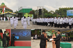 Kemenag Ponorogo Gelar Upacara HAB ke-80 Sekaligus Launching Wa Autorespon Layanan KUA