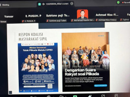 MAHASISWA DIH 49 FH UNTAG SURABAYA GELAR SEMINAR, SOROTI WACANA PILKADA OLEH DPRD