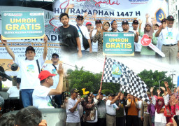 Gembirakan Warga Jelang Ramadhan, Masjid Baitul Mukhlisin Berikan Umroh Gratis