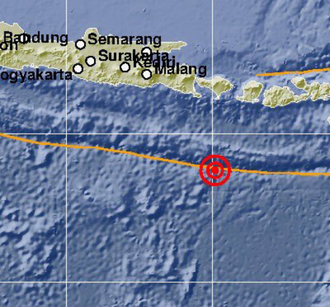Pusat Gempa 6.6 M (BMKG)