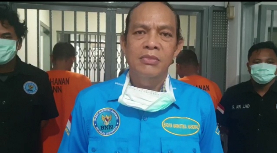 Deputi Pemberantasan BNN Irjen Pol Arman Depari saat memberikan keterangan terkait Kasus 20kg sabu di Medan