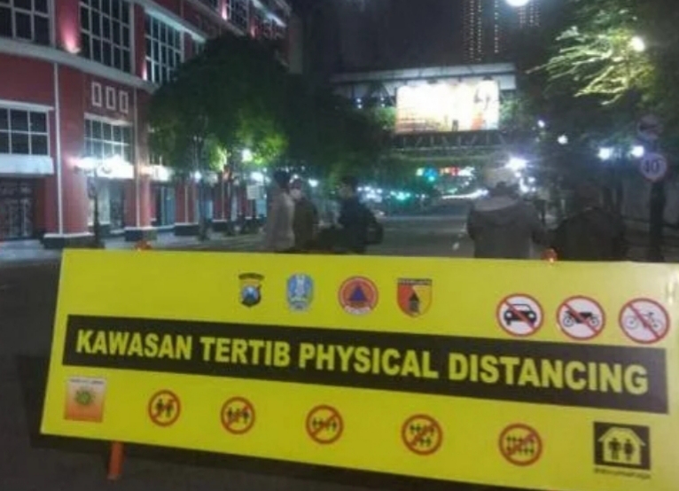 Kawasan Tertib Physical Distating (istimewa)