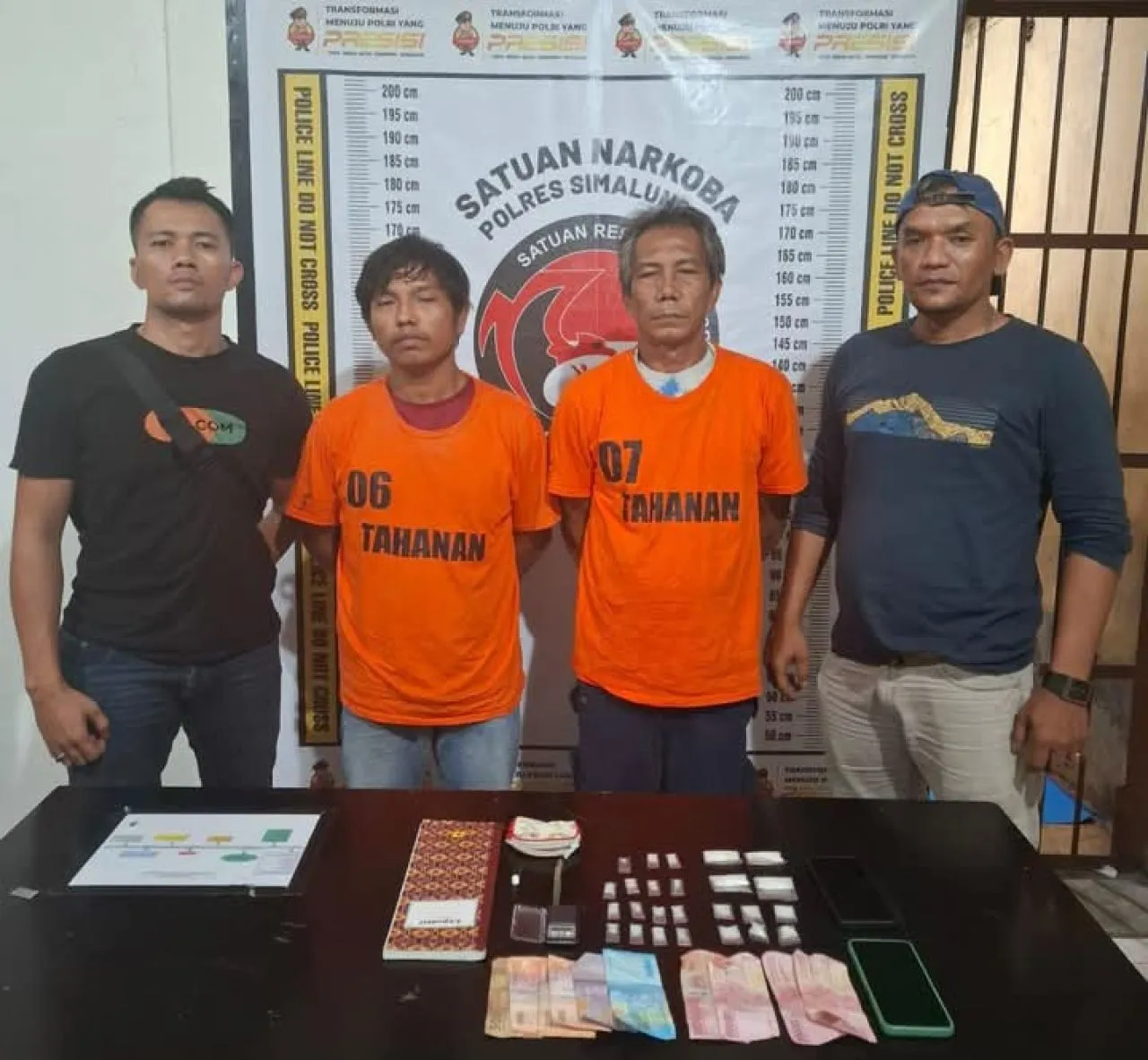 Polres Simalungun Tangkap 2 Pengedar Sabu