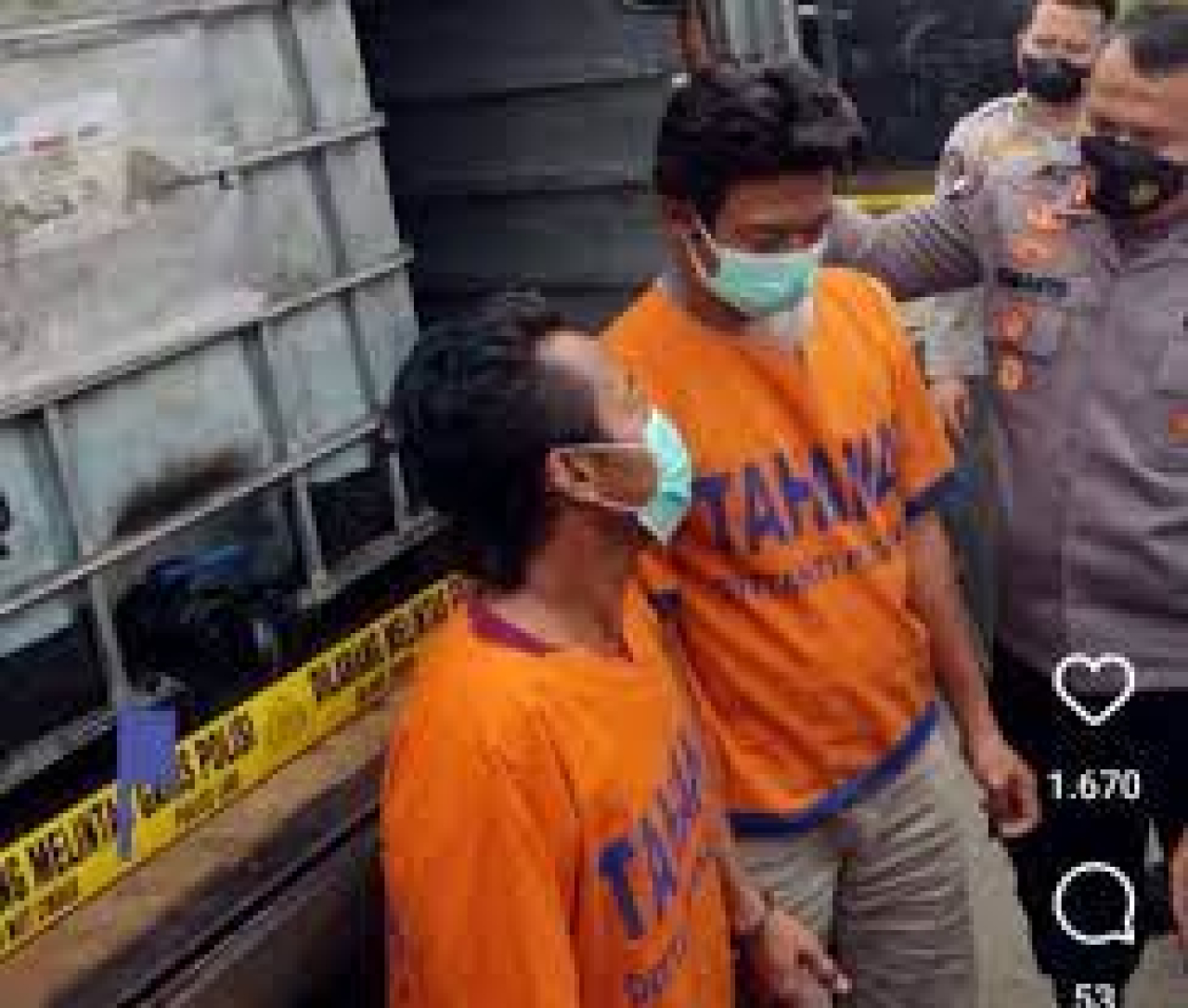 Abdul Munif dan Muhammad Harun Saputra, dua pelaku yang menggarong bahan bakar minyak ilegal