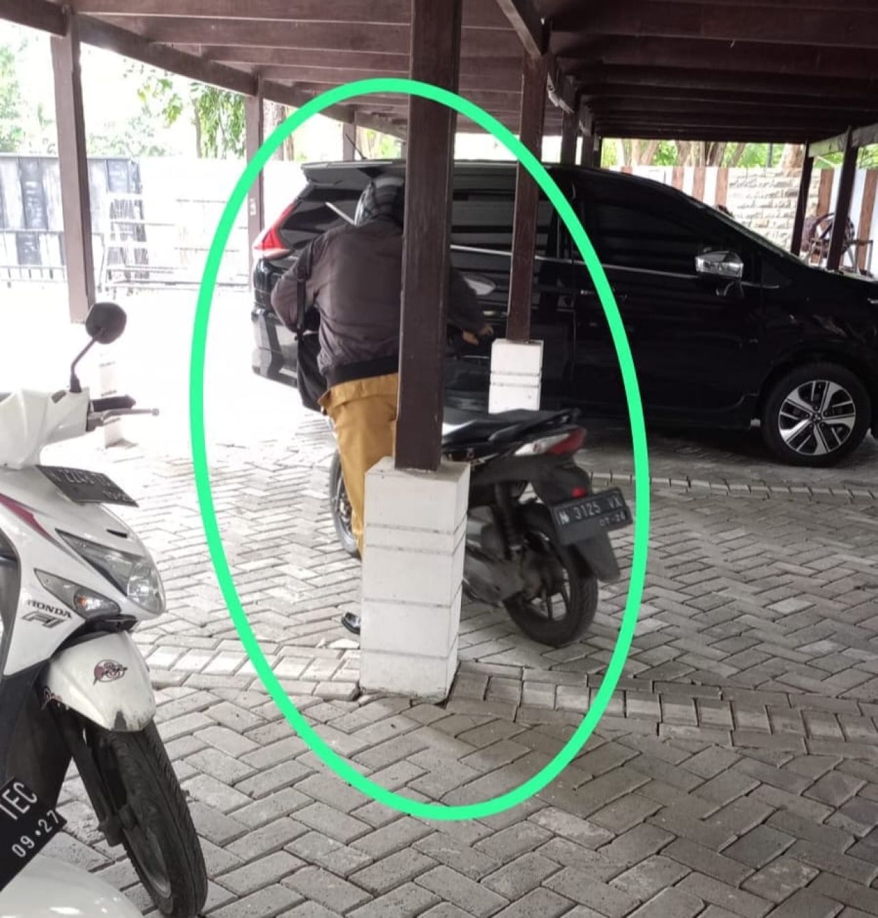 Pelaku Ranmor tertangkap CCTV