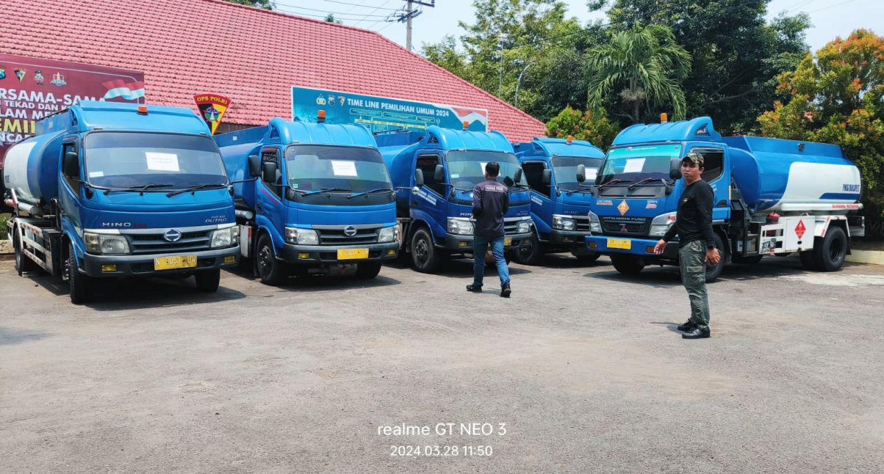 Lima truk tangki BBM berhasil diamankan polisi