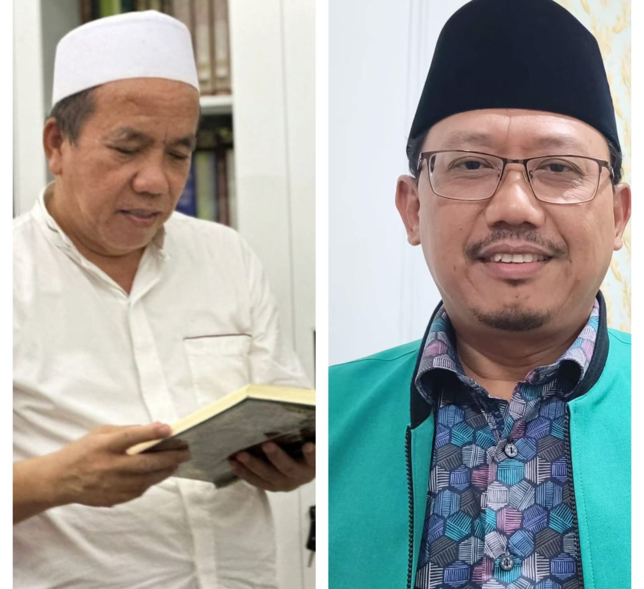 Sudiono Fauzan Ketua DPRD Kabupaten Pasuruan dan KH. Abdul Mujib Imron mantan Wakil Bupati Pasuruan.