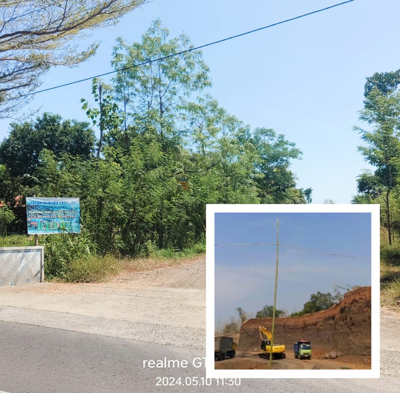 Lahan masuk di area lokasi tambang CV SES