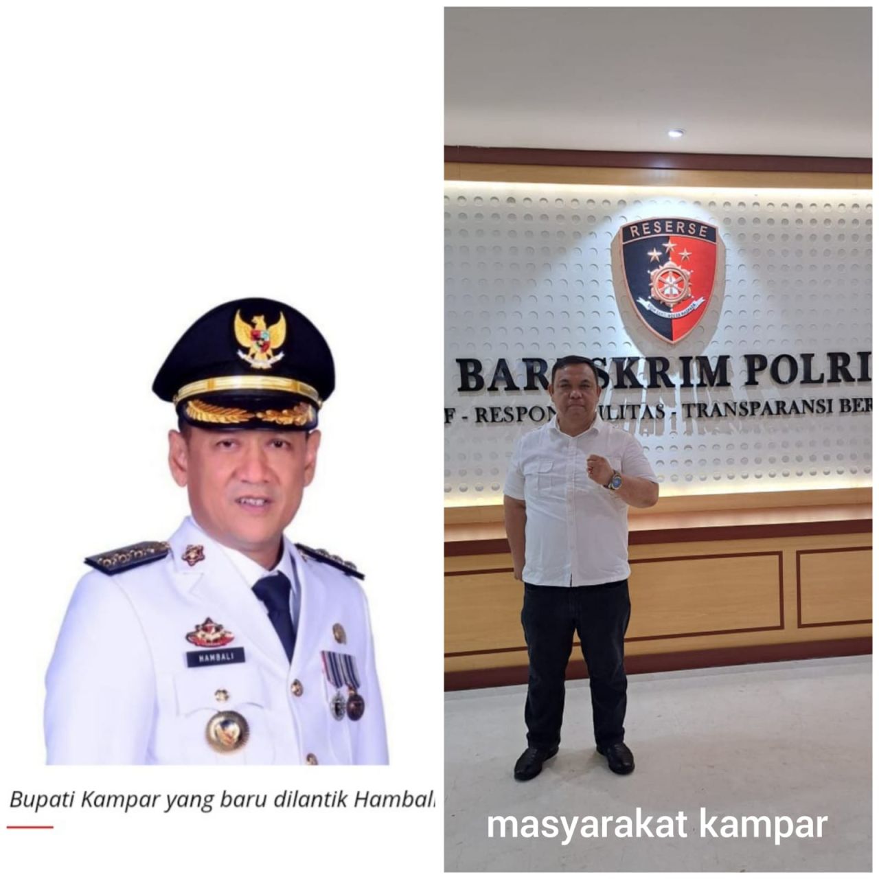 Pj Bupati Kampar dan Iskandar Halim
