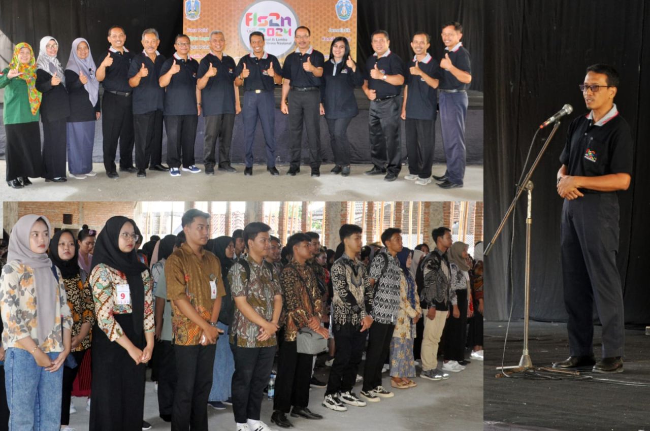 Festival dan Lomba Seni Siswa Nasional (FLS2N) di SMAN 3 Ponorogo.