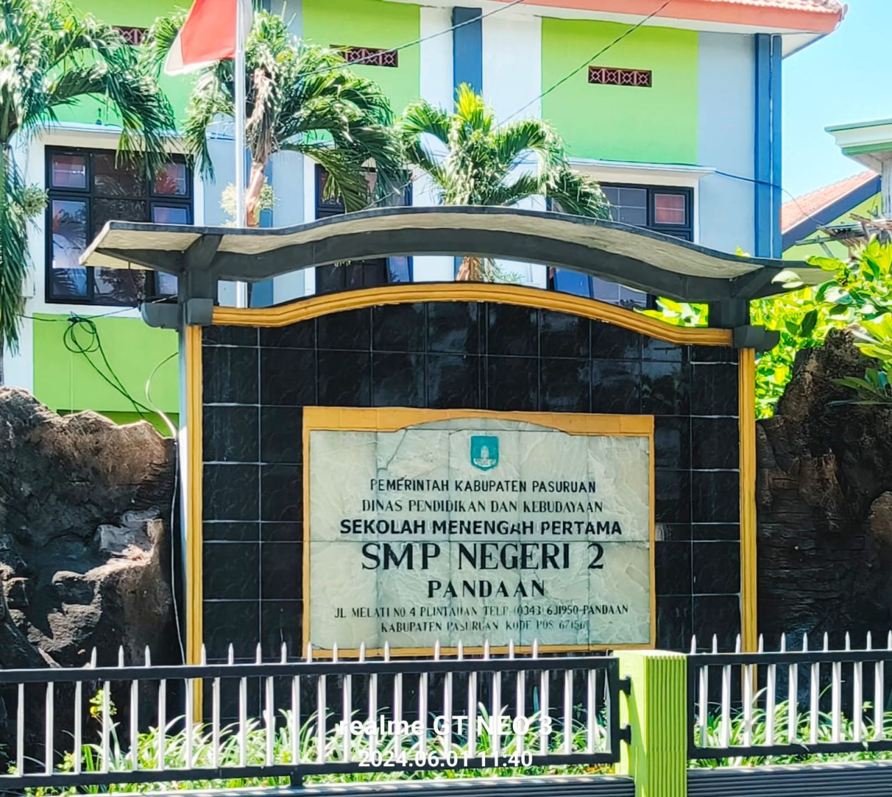 SMP N 2 Pandaan yang diisukan menerima titipan dalam PPDB