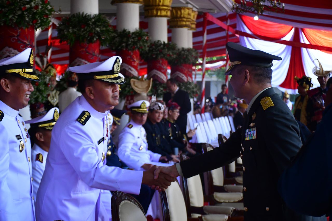 Upacara Hari Lahir Pancasila Tahun 2024 tingkat Jawa Timur di Gedung Negara Grahadi