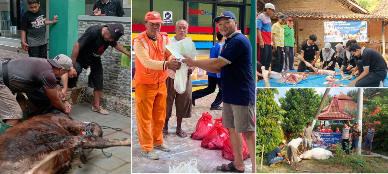 Taat Perintah Allah Idul Qurban SMPN 1 Ponorogo Sembelih 6 Lembu Tebar Ke Pelosok