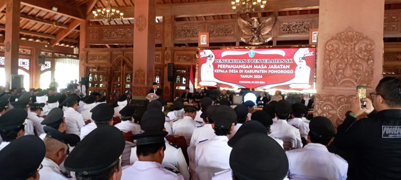 Suasana pengukuhan di Pendopo PEMKAB Ponorogo