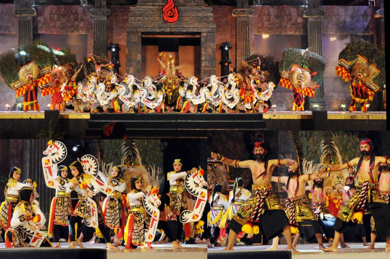 Berikan Warna Beda Grup Reog Taruno Suryo Tampil Luar Biasa di FNRP XXIX