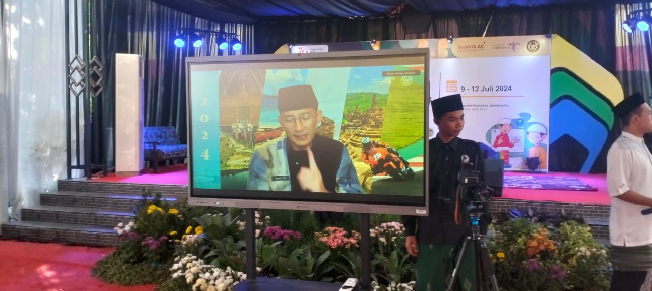 Sandiaga Uno saat sambutan