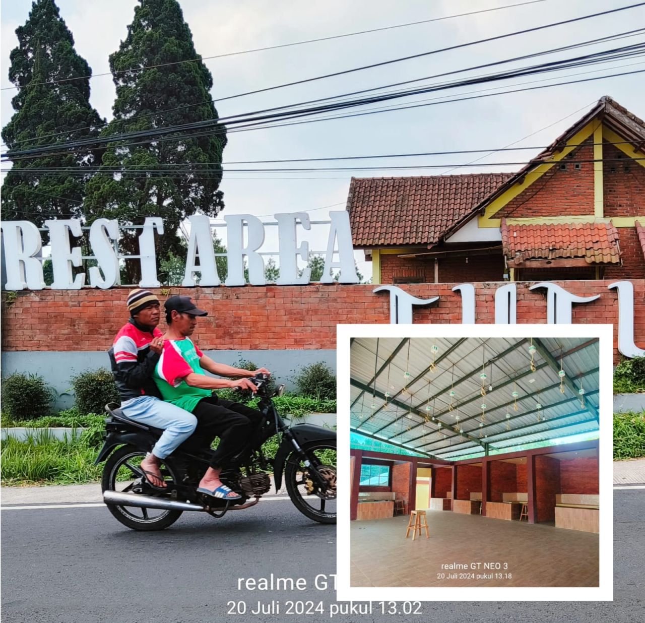 Rest Area Tutur nampak sepi pengunjung