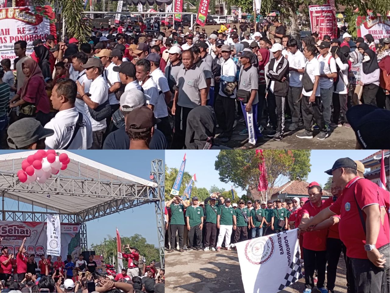 Meriah Jalan Sehat Bersama Bupati di Harlah Abpednas ke-2