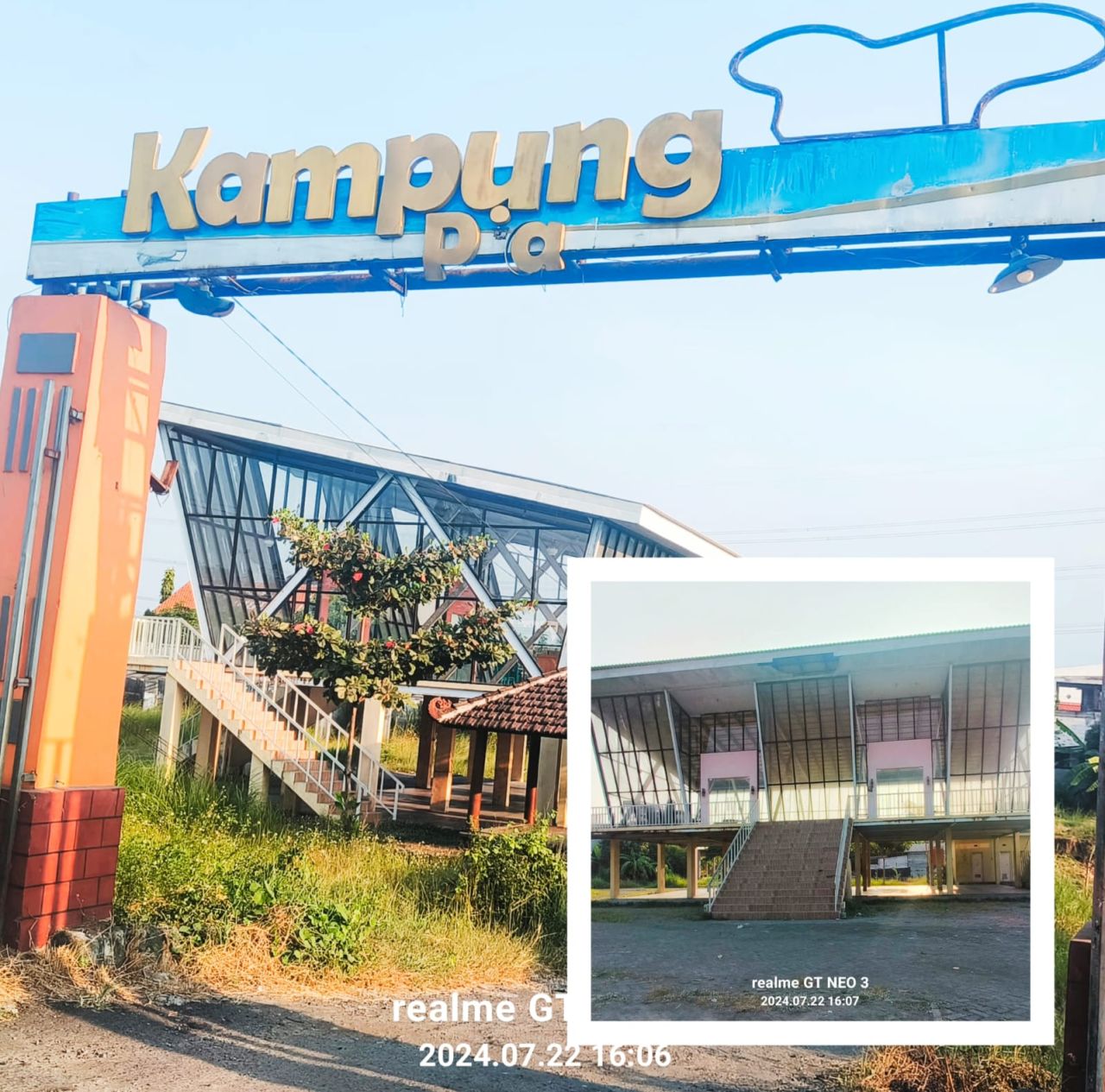 Gedung Kampoeng Pia Gempol yang menghabiskan anggaran Rp 2,5 miliar mangkrak