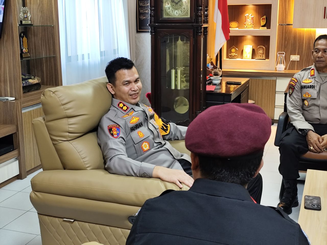 Kunjungan Kepala Rutan Rengat ke Polres Inhu