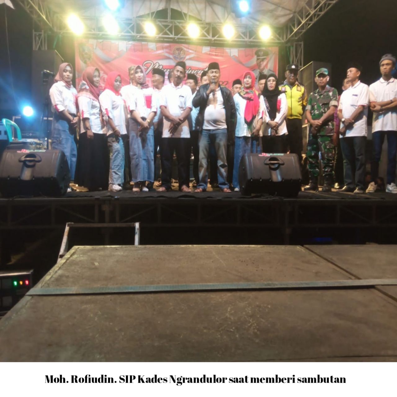 Malam Puncak Peringatan HUT RI Ke 79 Pemdes Ngrandulor Gelar Panggung Hiburan Rakyat Bersama Orkes Melayu Elsamba