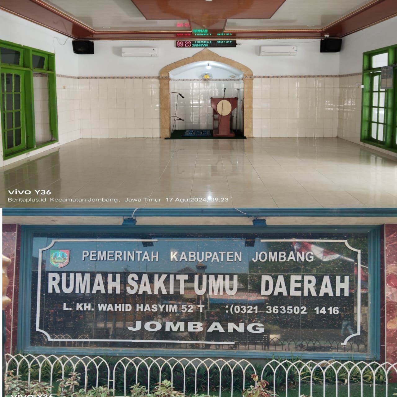Waoooo Rehab Masjid RSUD Jombang Mangkrak, Kemana Anggaran Rp 5 M? 
