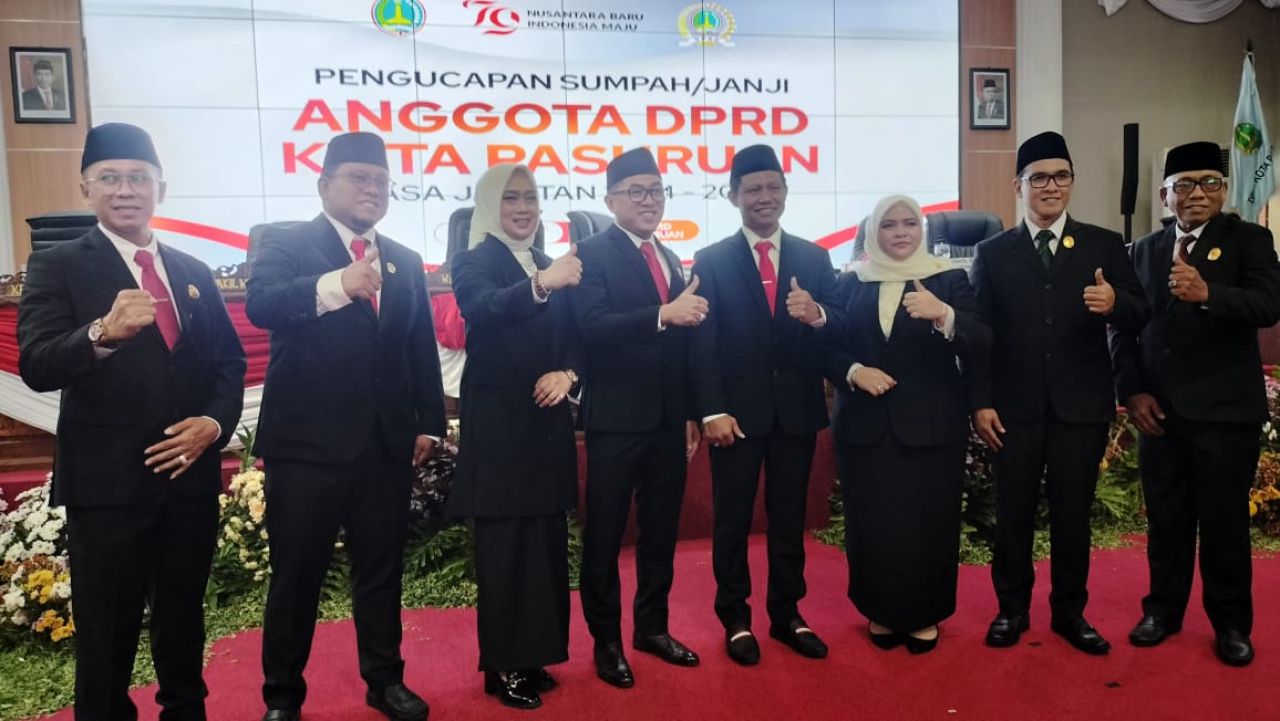 29 Anggota DPRD Kota Pasuruan periode 2024-2029 resmi dilantik