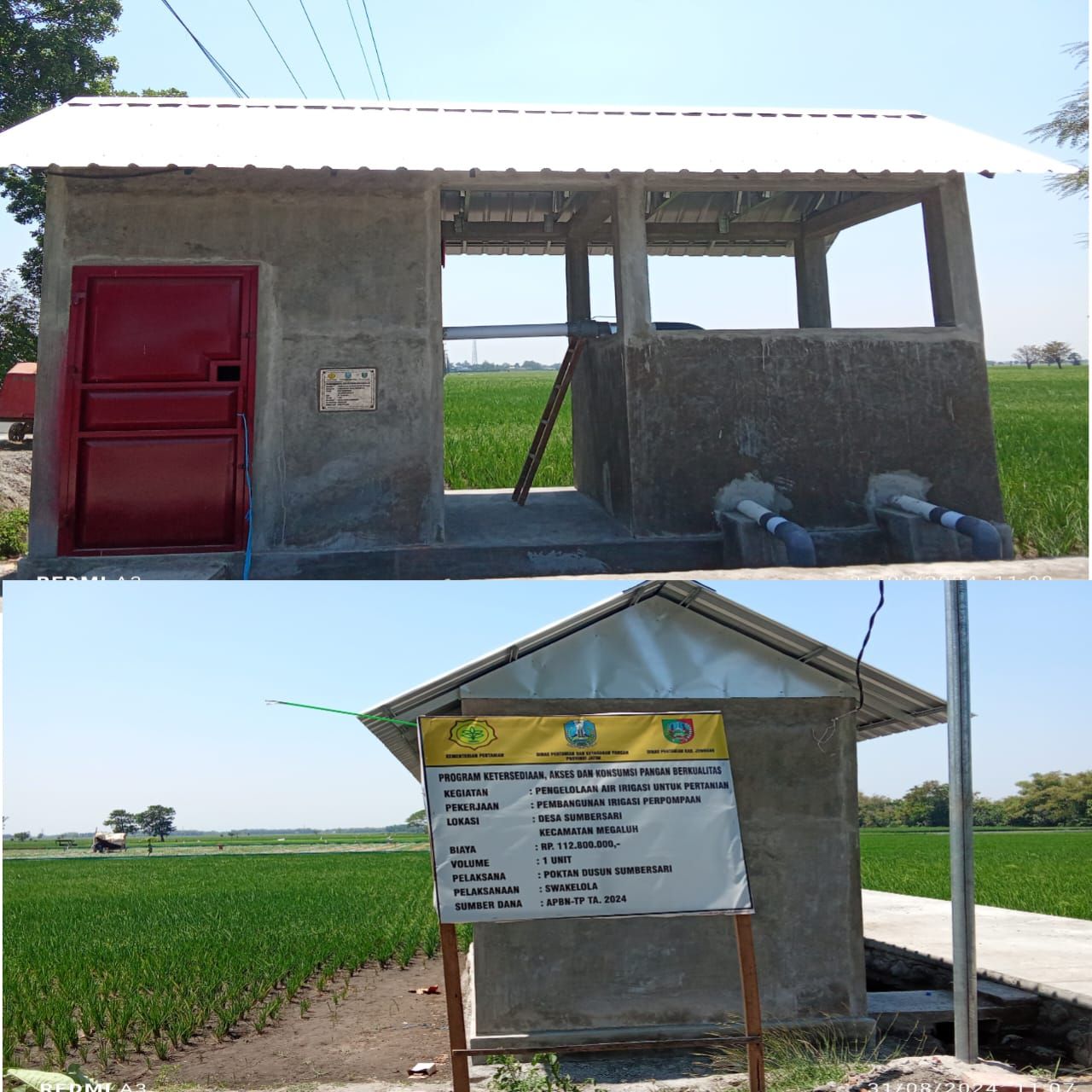 Proyek Irigasi Perpompaan Desa Sumbersari Bantu Atasi Petani Kekurangan Air