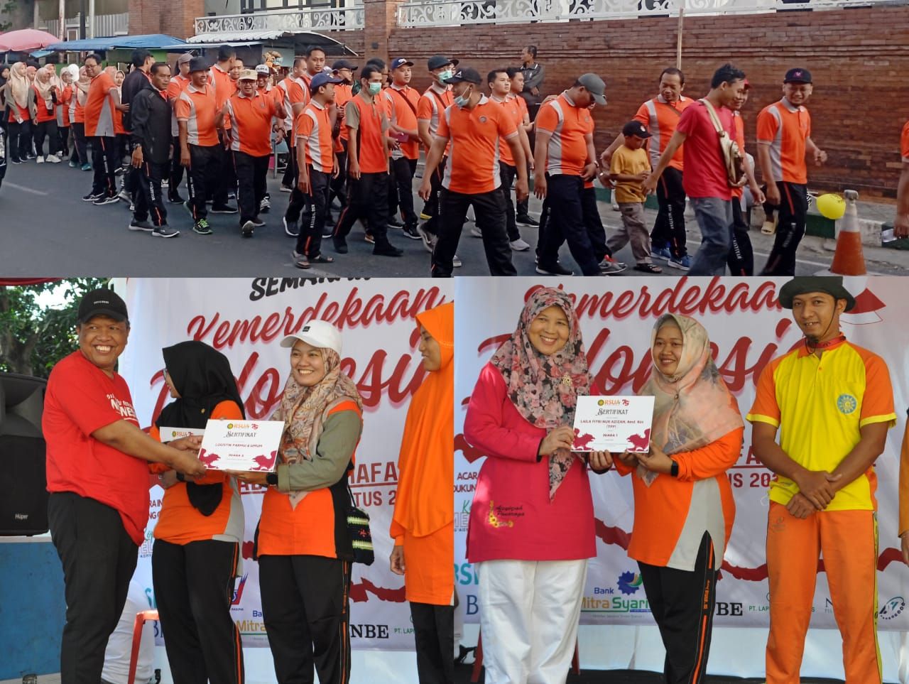 Ratusan Karyawan RSUA Ikuti Gelar Jalan Sehat Bersama Semarak Kemerdekaan RI ke-79