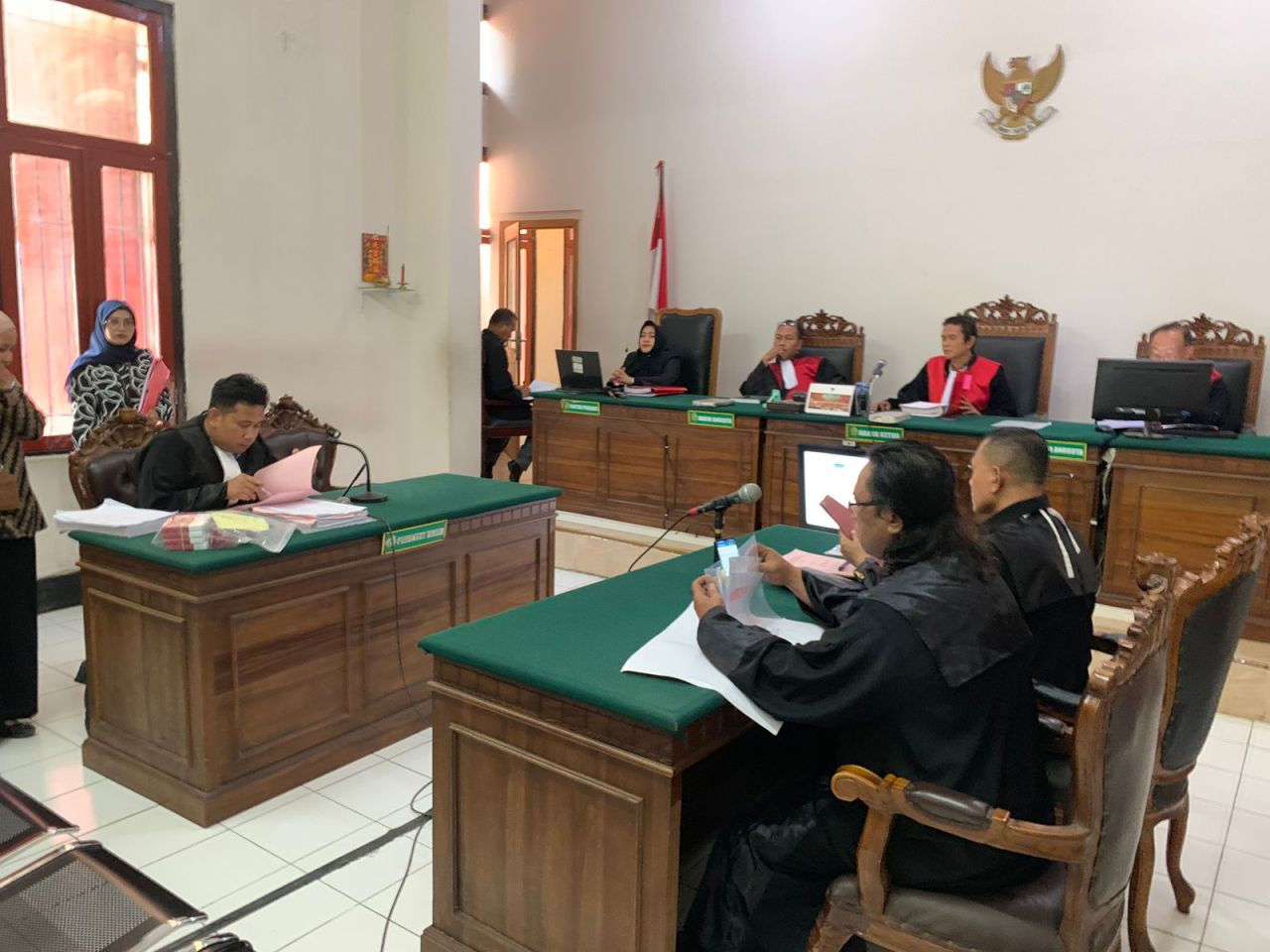 Sidang kasus mantan staf CV Belia Berkat Abadi.