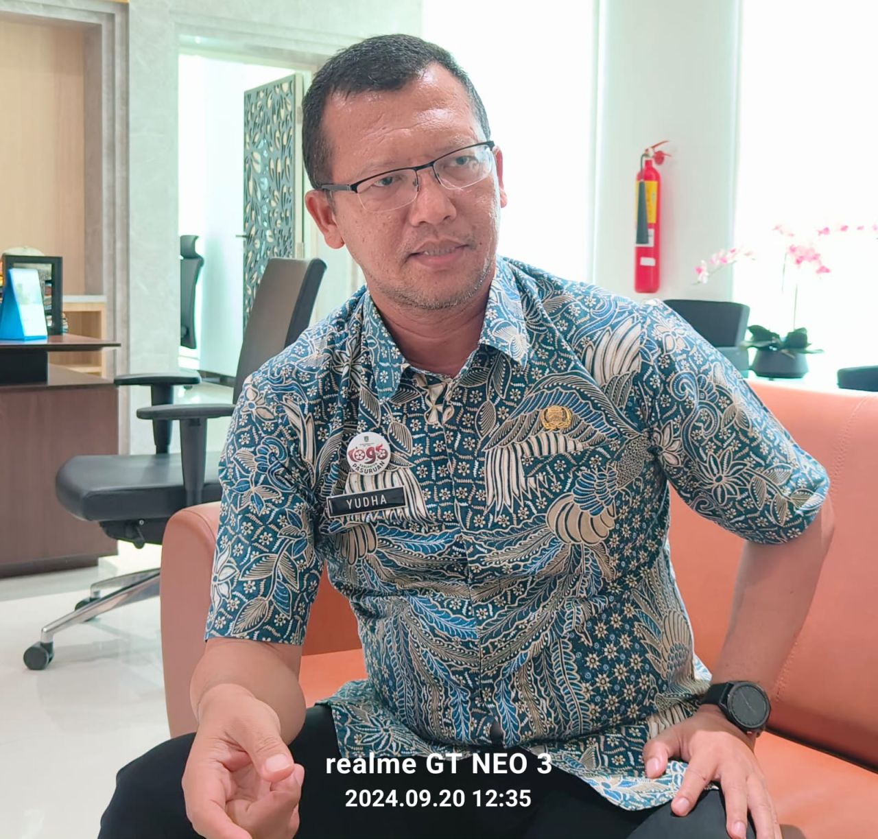 Yudha Triwidya Sasongko Sekertaris Daerah Kabupaten Pasuruan