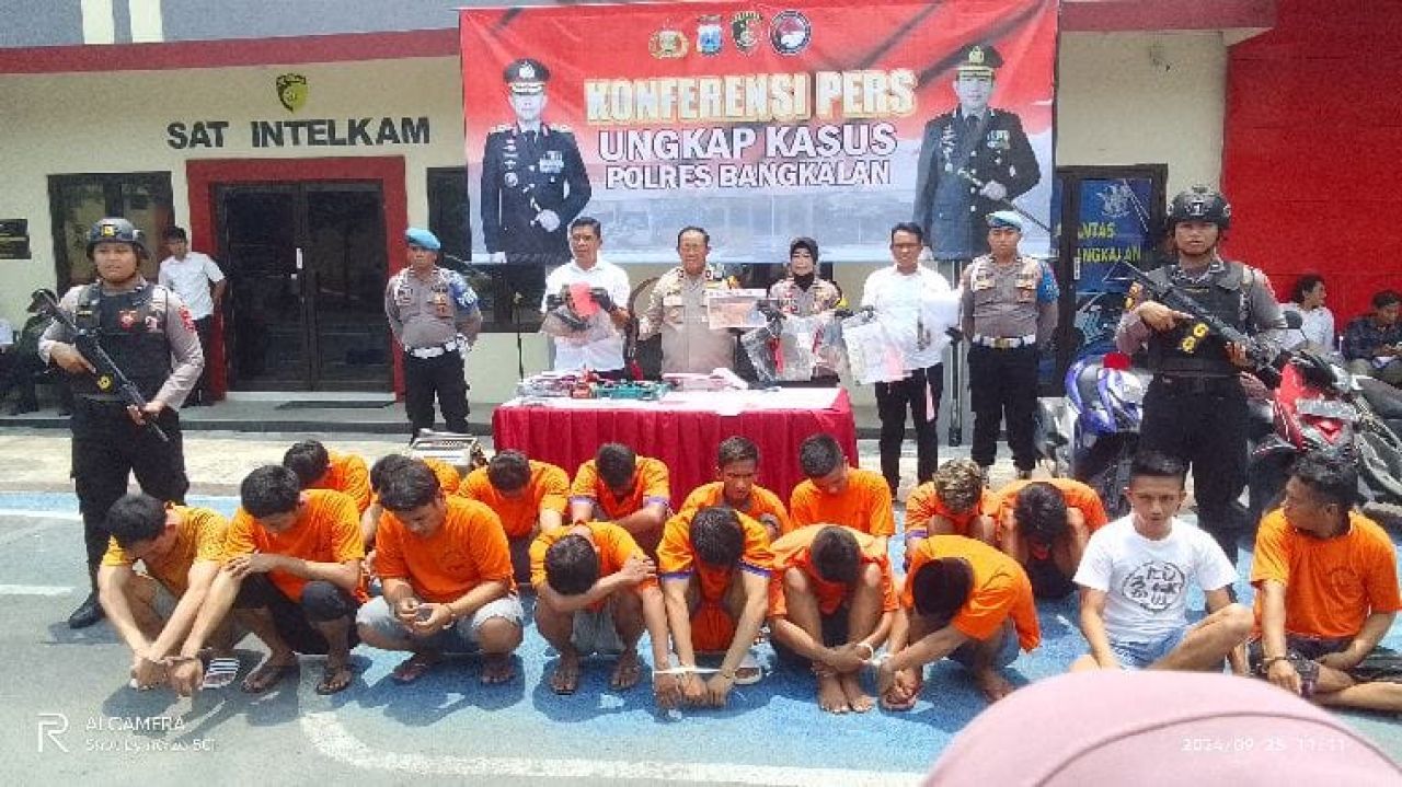Presscon ungkap kasus Polres Bangkalan