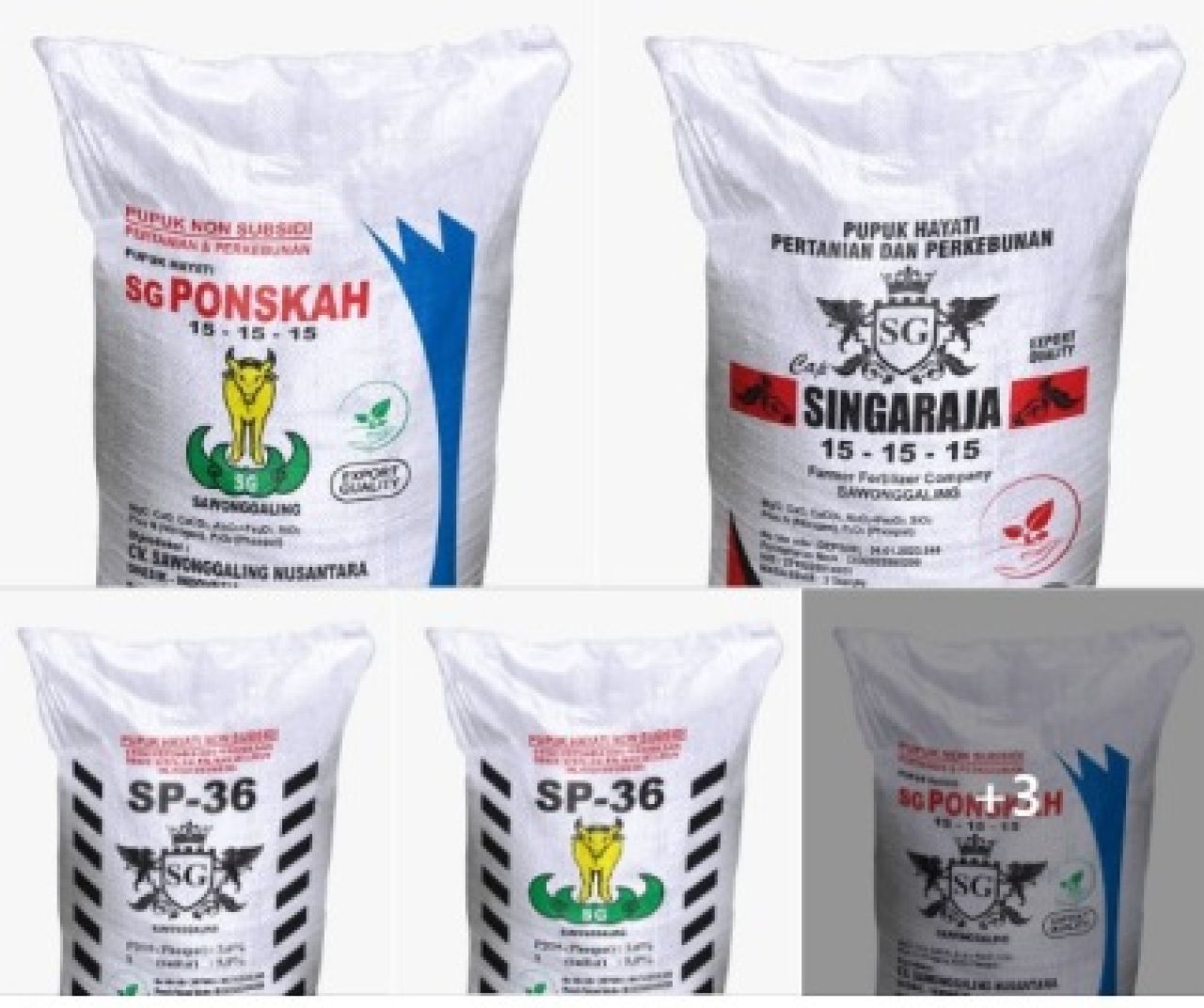 Pupuk produksi CV Sawonggaling Nusantara