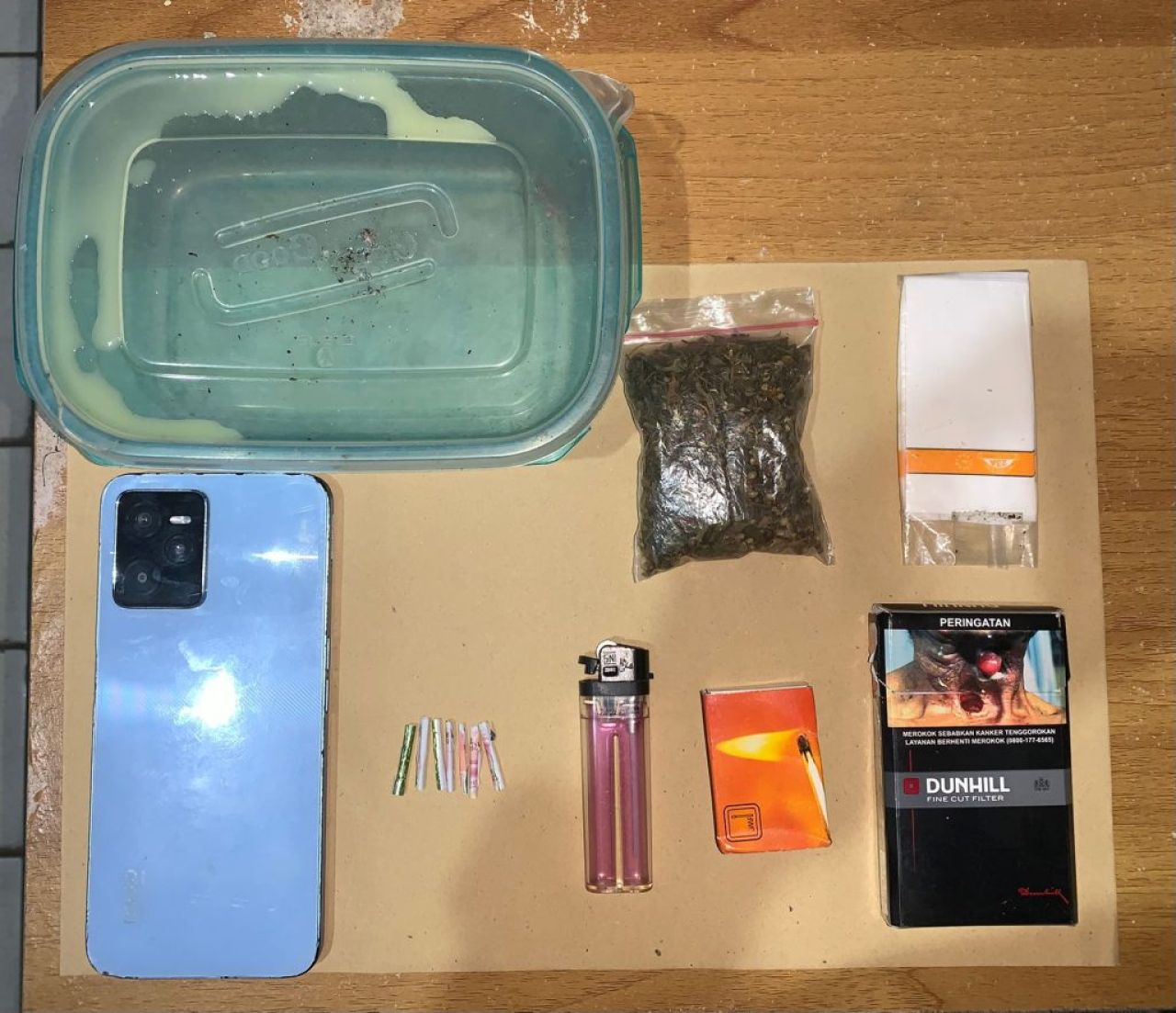 Polsek Tenggarong Berhasil Amankan 1 Pelaku  Pengedar Narkoba, Ini Barang Buktinya..